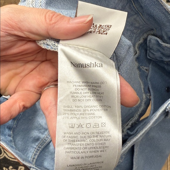 NANUSHKA blue vintage jeans sz 30 NWOT - Picture 11 of 12